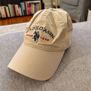 U.S. Polo Assn. Beige Baseball Cap